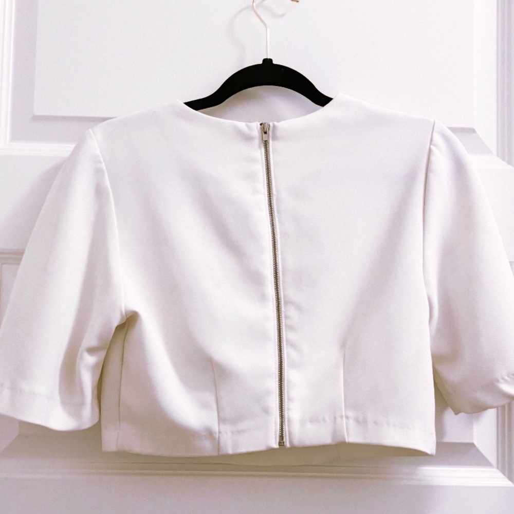FOREVER 21 crop top white - Picture 2 of 5